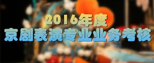 超级操逼视频免费看国家京剧院2016年度京剧表演专业业务考...